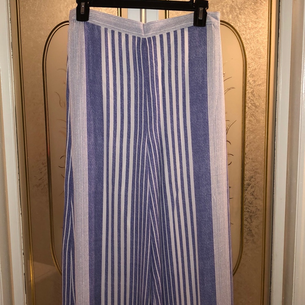 gianni bini two piece set blue and white